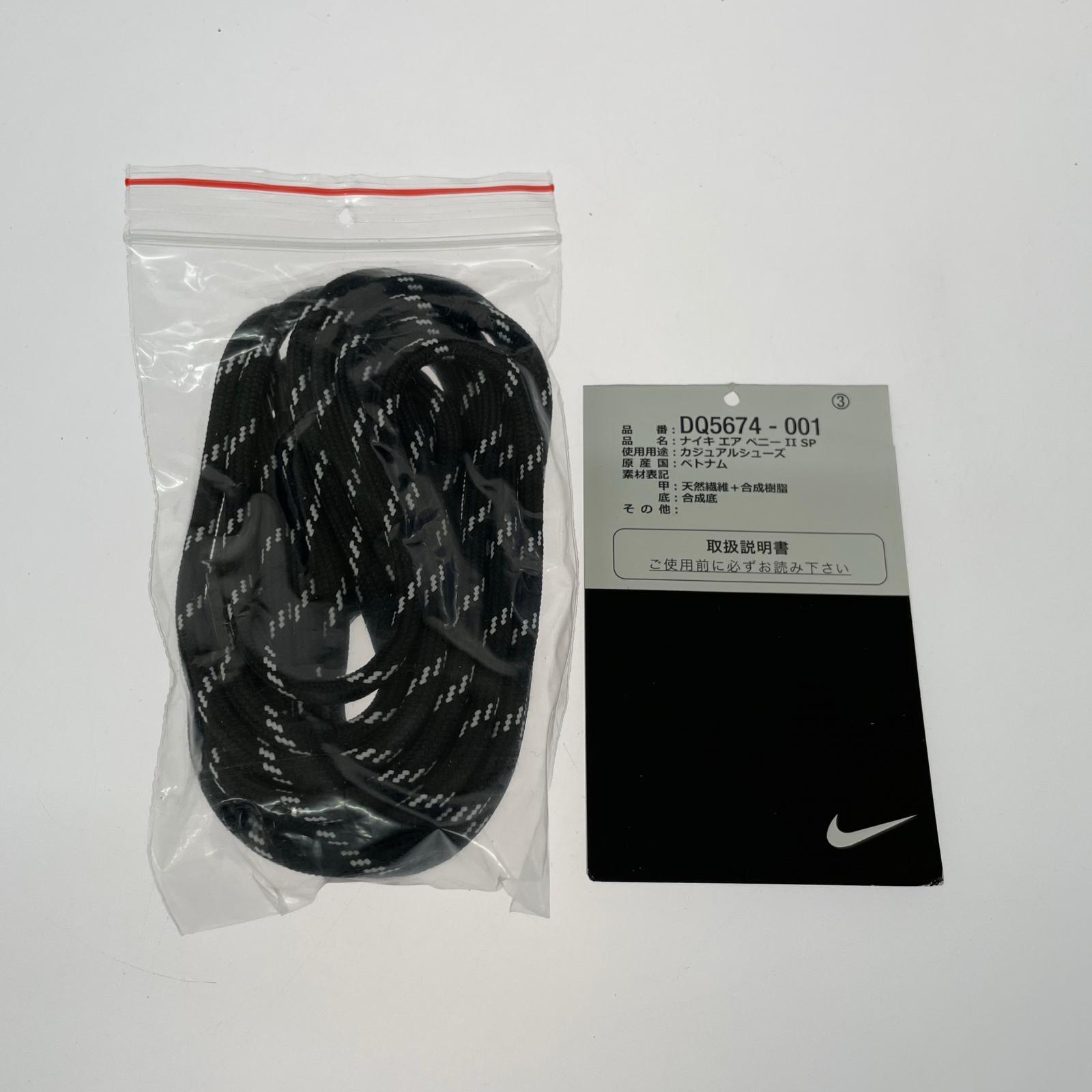 スニーカー ×Stussy Air Penny 2 Black 28.0cm 28cm (US10 UK9 1/2 EU46) ブラック