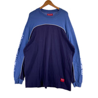 長袖Tシャツ 25SS Paneled Piping L/S L ブルー