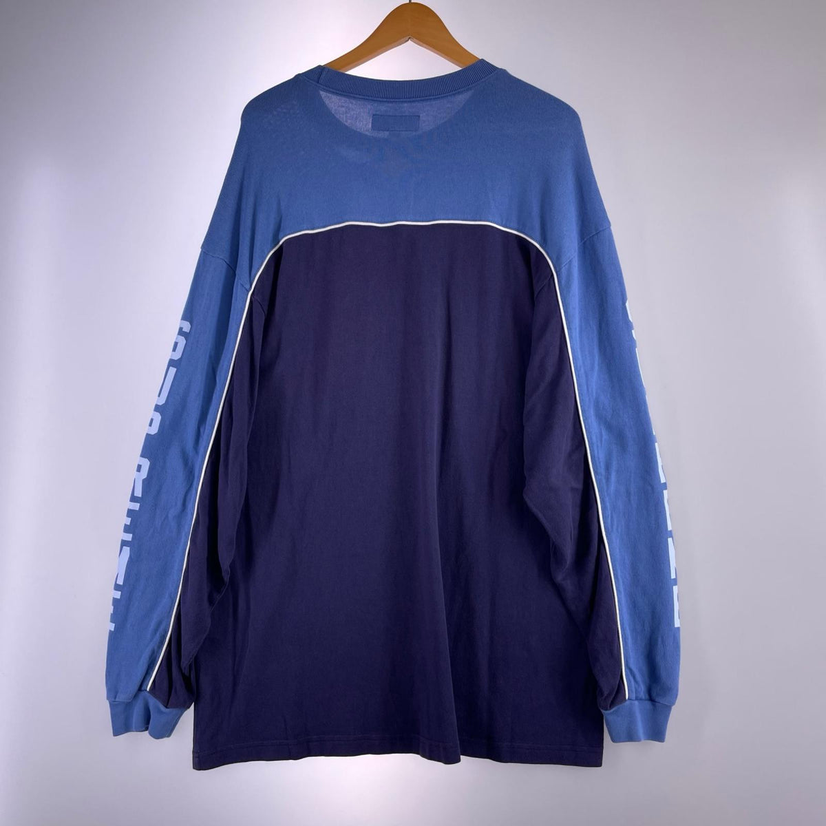 長袖Tシャツ 25SS Paneled Piping L/S L ブルー