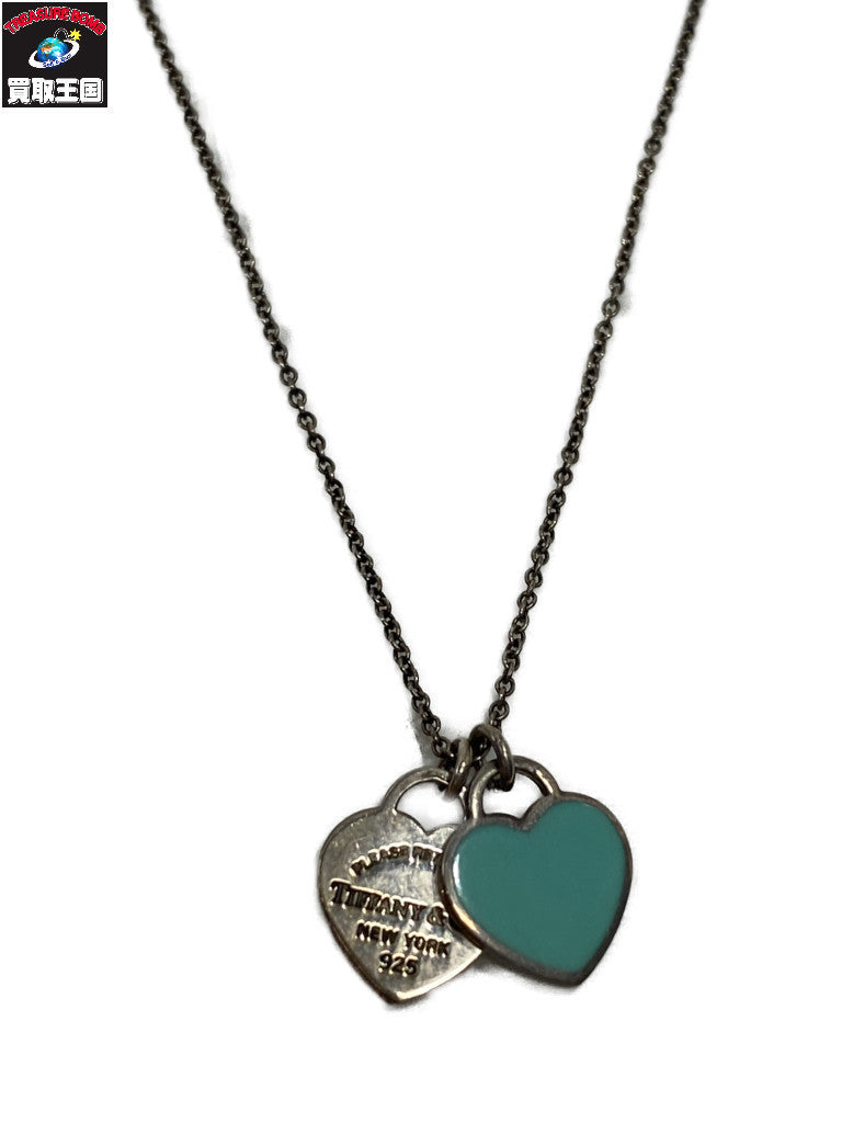 Tiffany&Co. リターントゥティファニー ミニダブルハートネックレス