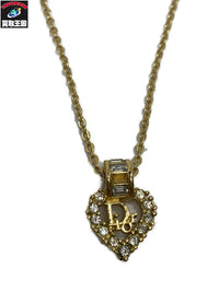 DIOR ハートモチーフ ラインストーン ネックレス