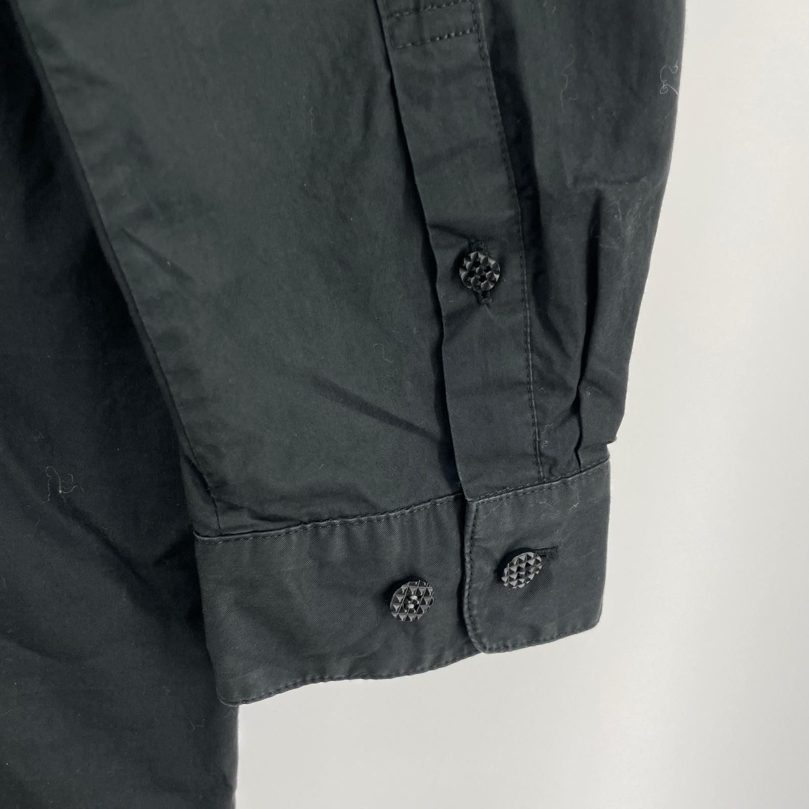 長袖シャツ 11AW ロングシャツ 40 ブラック