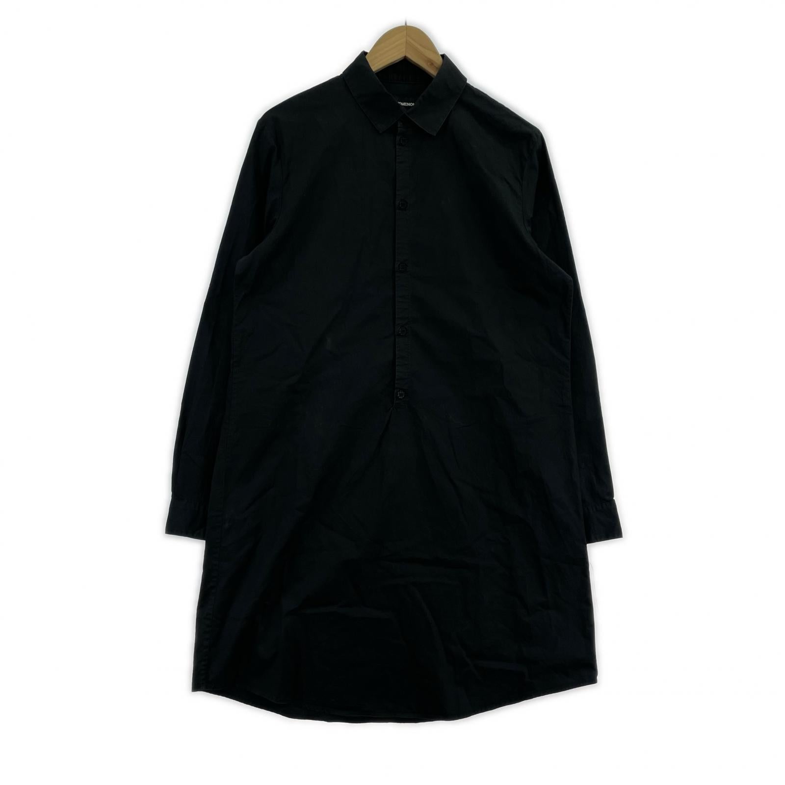 長袖シャツ 11AW ロングシャツ 40 ブラック
