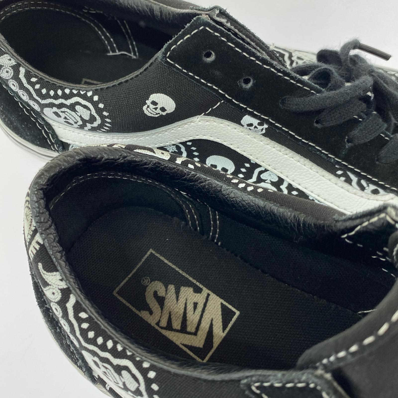 スニーカー OLD SKOOL スカル/ペイズリー 黒(27.5) 27.5cm (US9 1/2 UK9 EU45) ブラック