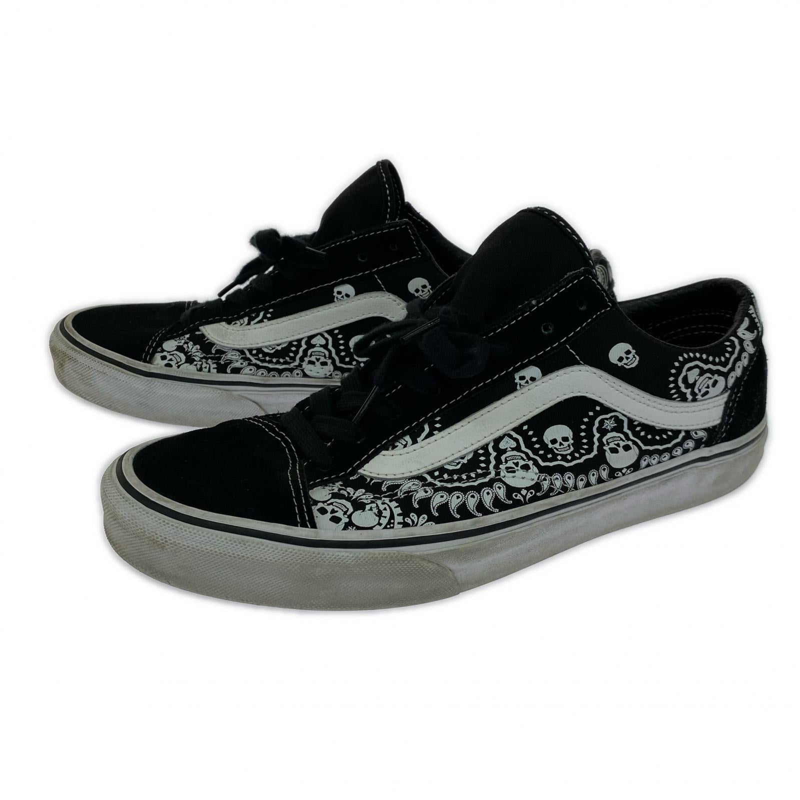 スニーカー OLD SKOOL スカル/ペイズリー 黒(27.5) 27.5cm (US9 1/2 UK9 EU45) ブラック