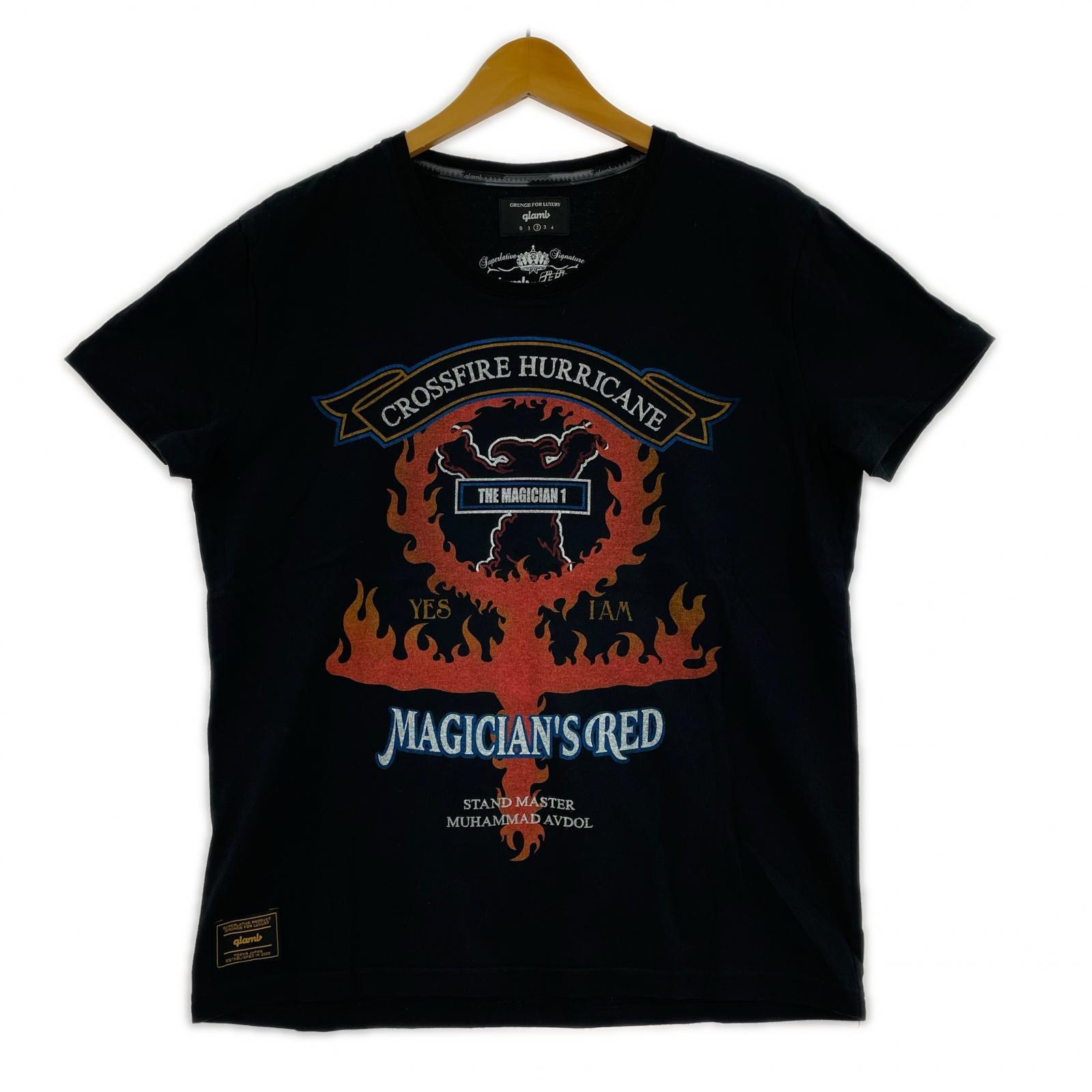 半袖Tシャツ ジョジョの奇妙な冒険 マジシャンズレッド BLK 2 2 ブラック