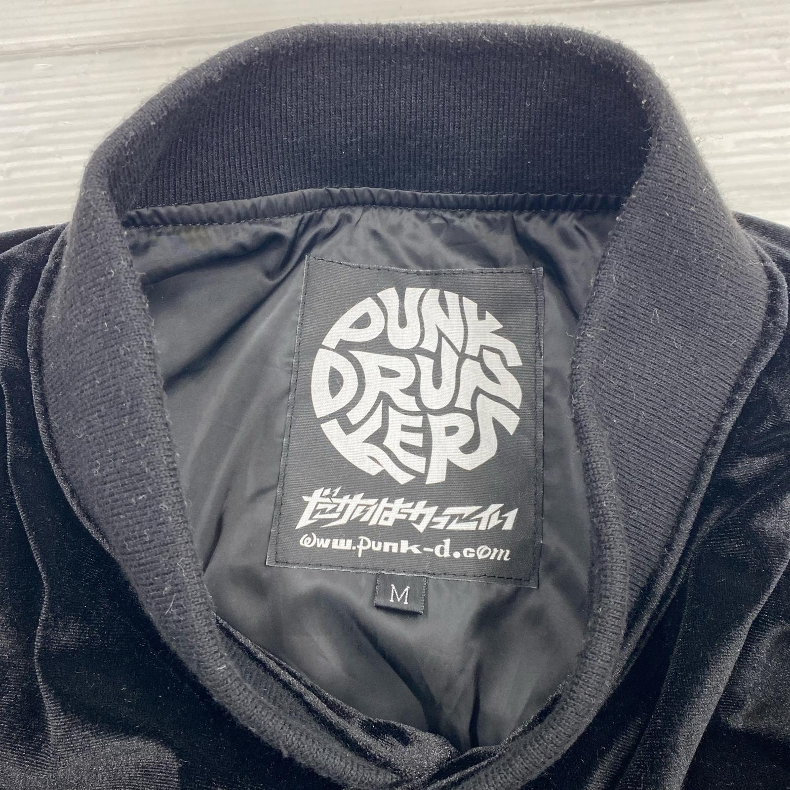 ジャケット PUNK DRUNKERS キン肉マン CROSS BOMBER スタジャン M M ブラック
