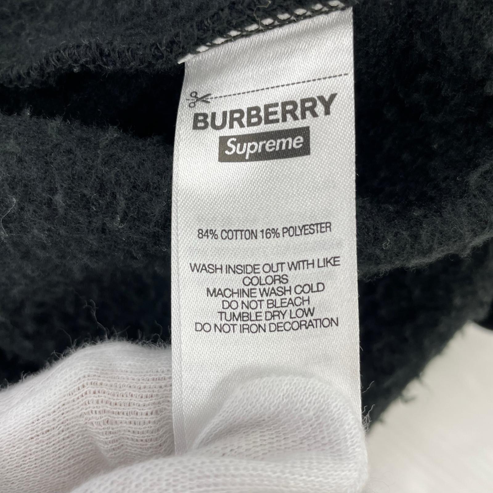 パーカー 22SS Burberry Box Logo Hooded Sweatshirt L ブラック