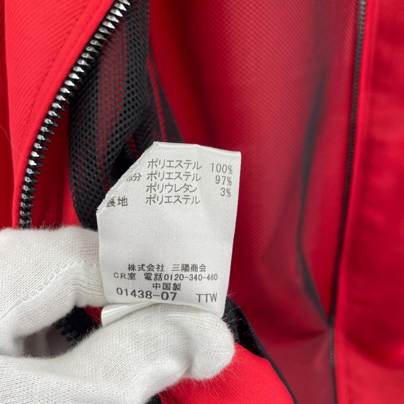 ジャケット レッド ナイロン(L) L レッド