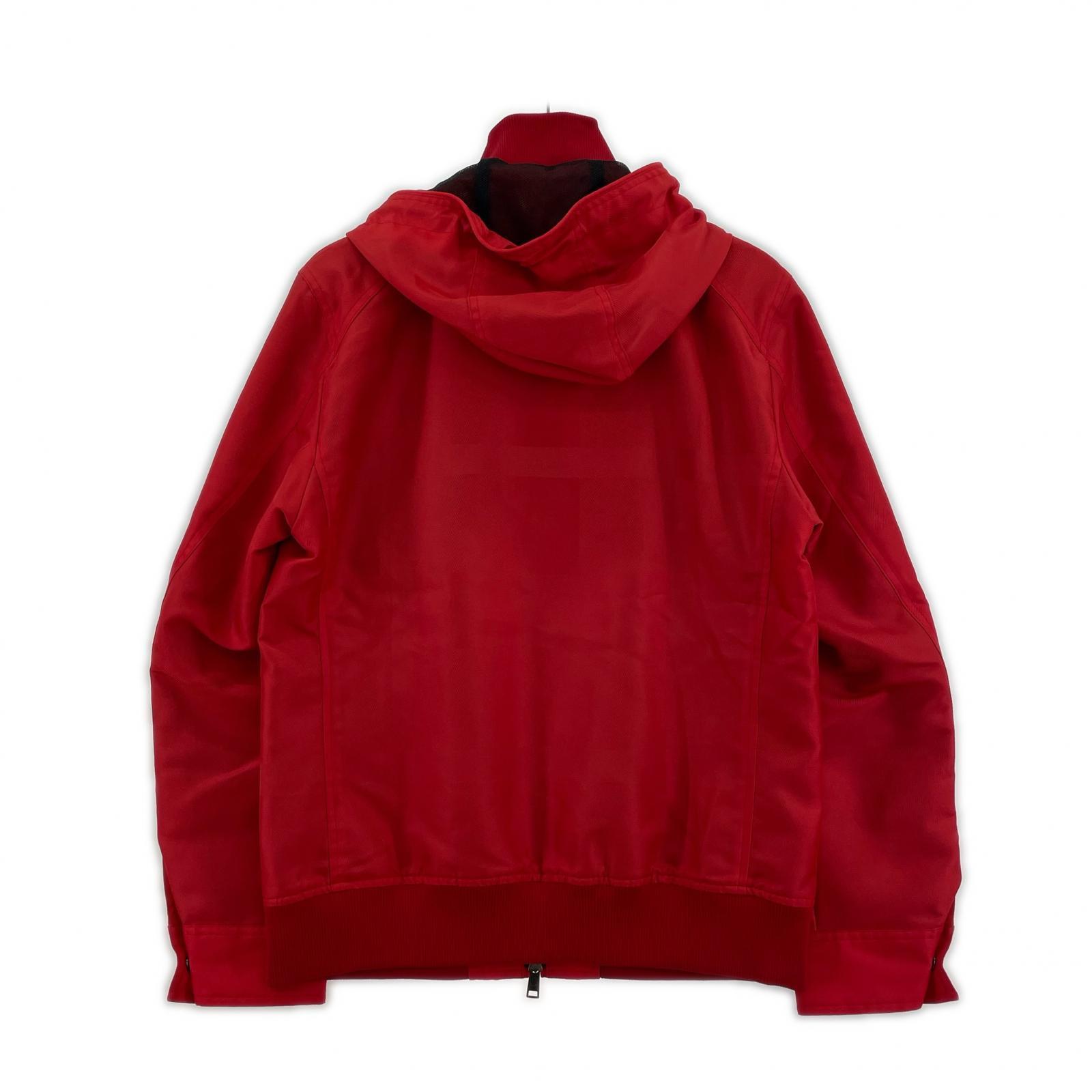 ジャケット レッド ナイロン(L) L レッド