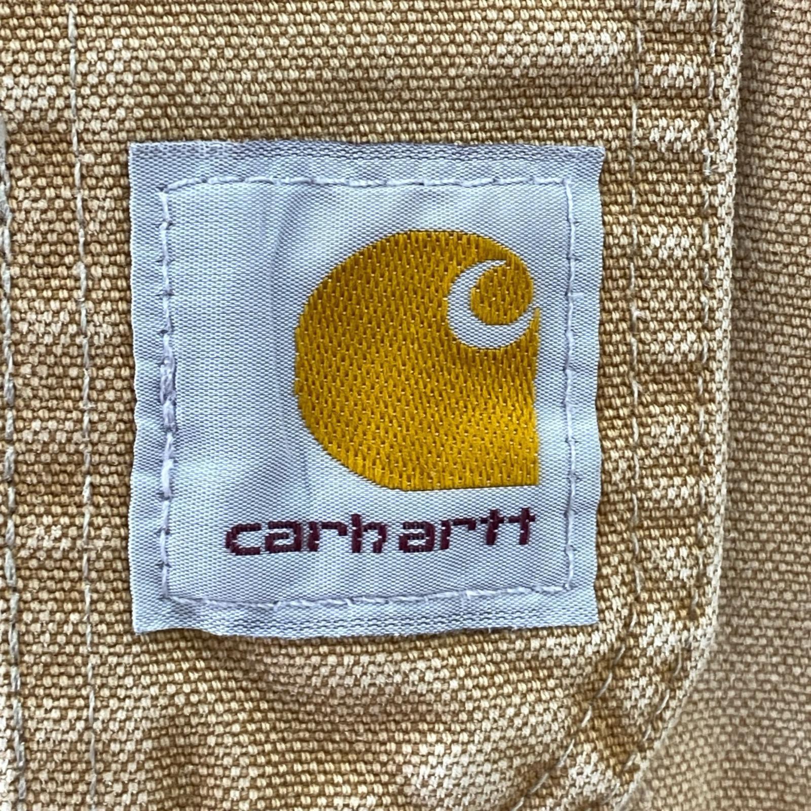 オーバーオール ダブルニー 茶 ブラウン