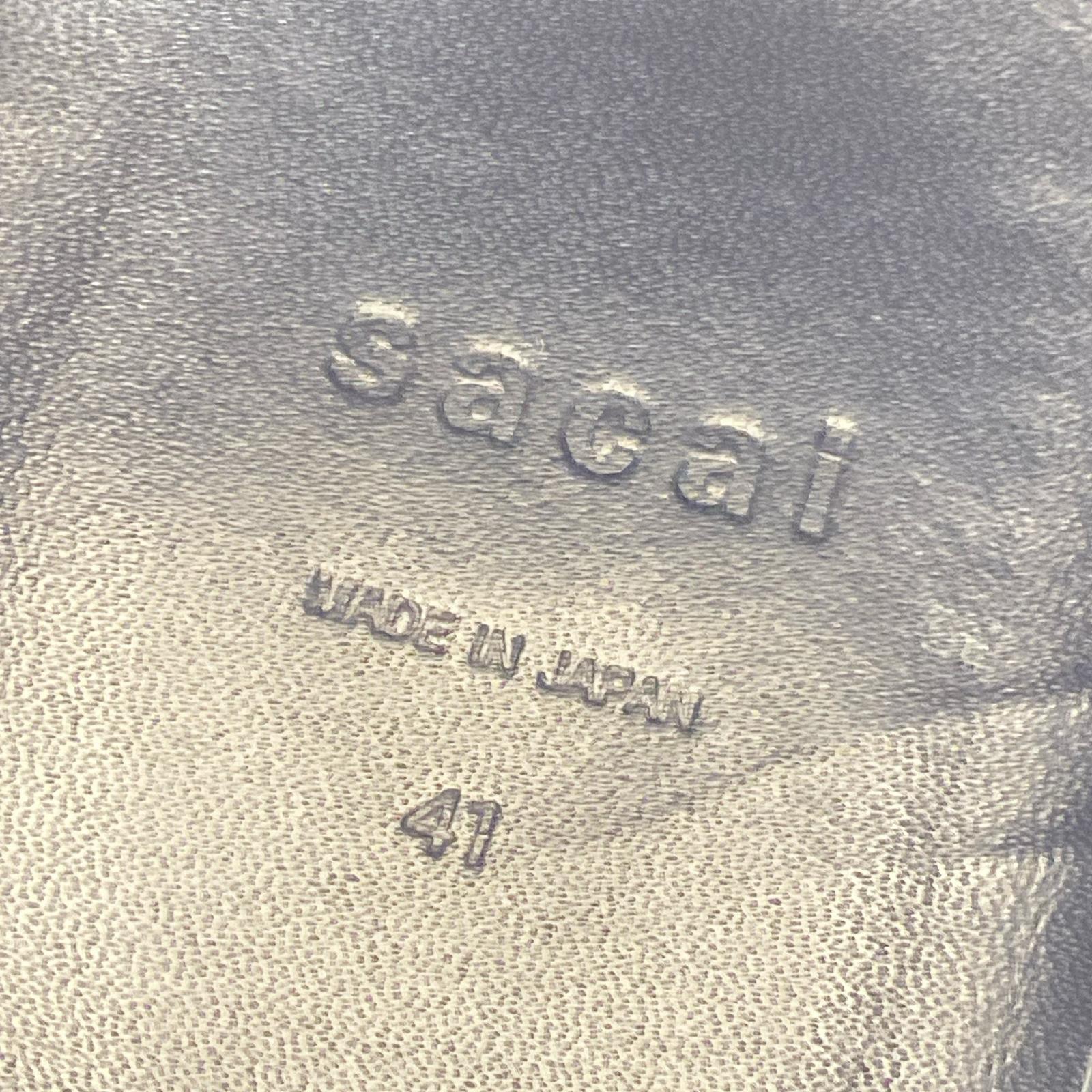 スニーカー Sacai スケーターハイトップスニーカー 41 パープル パープル