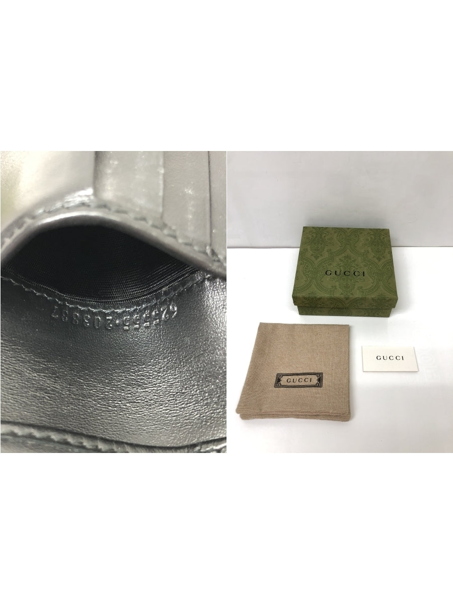 GUCCI 625555 GGエンボス コンパクトウォレット