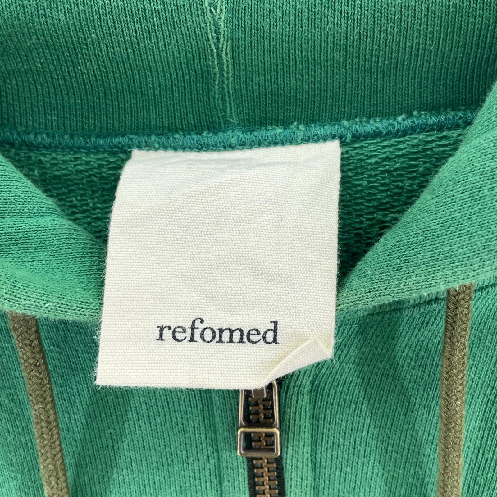 パーカー refomed KINCHAKU ZIPUP HOODIE 2 2 グリーン