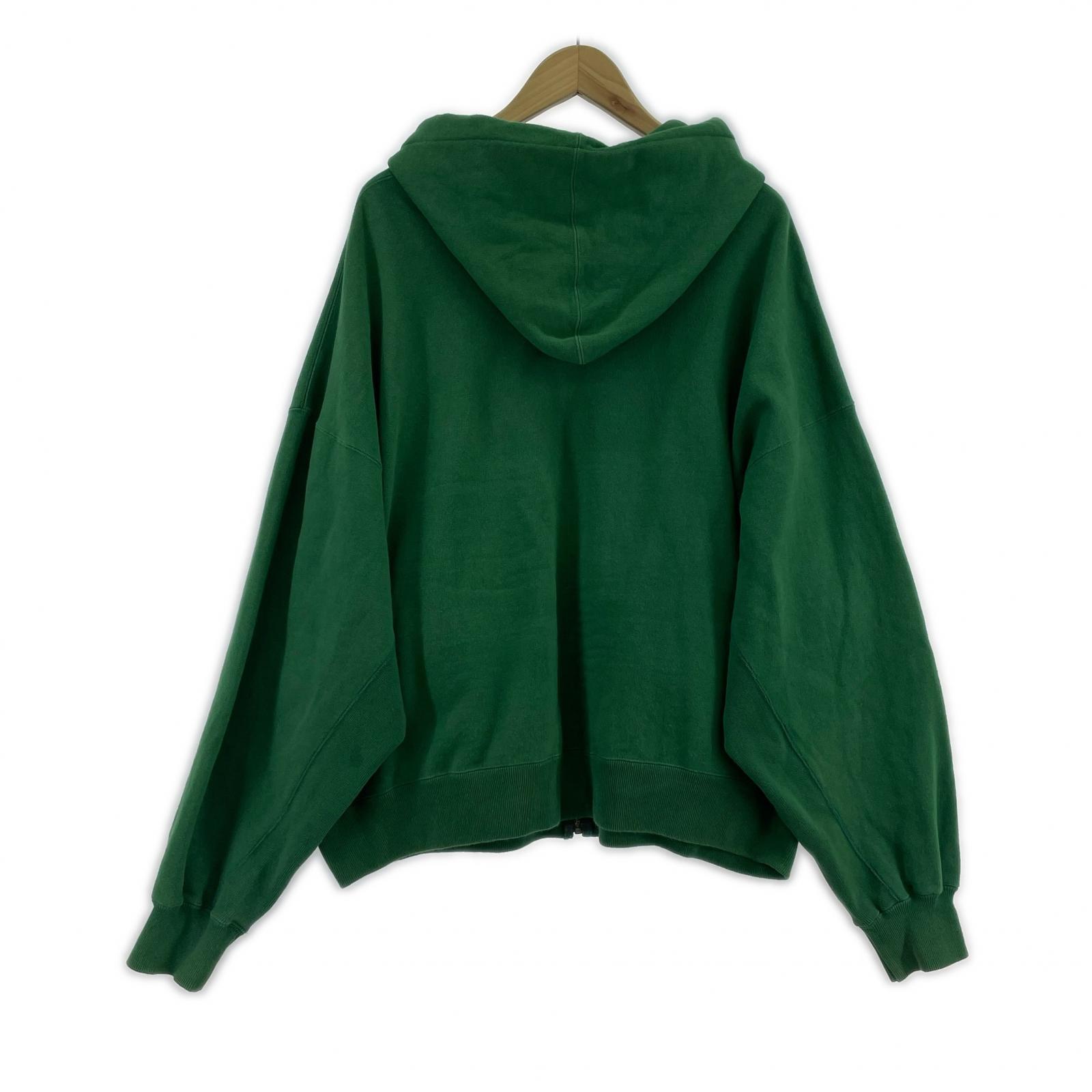 パーカー refomed KINCHAKU ZIPUP HOODIE 2 2 グリーン