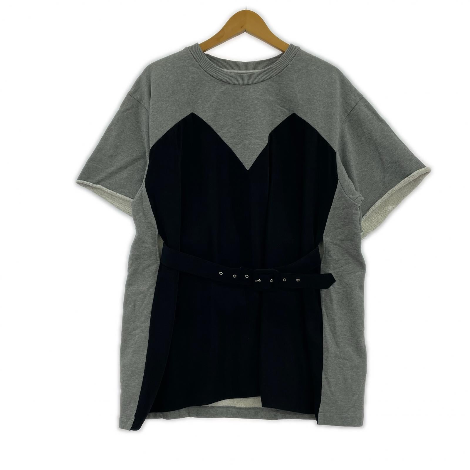 半袖Tシャツ ベルト SSカットソー グレー