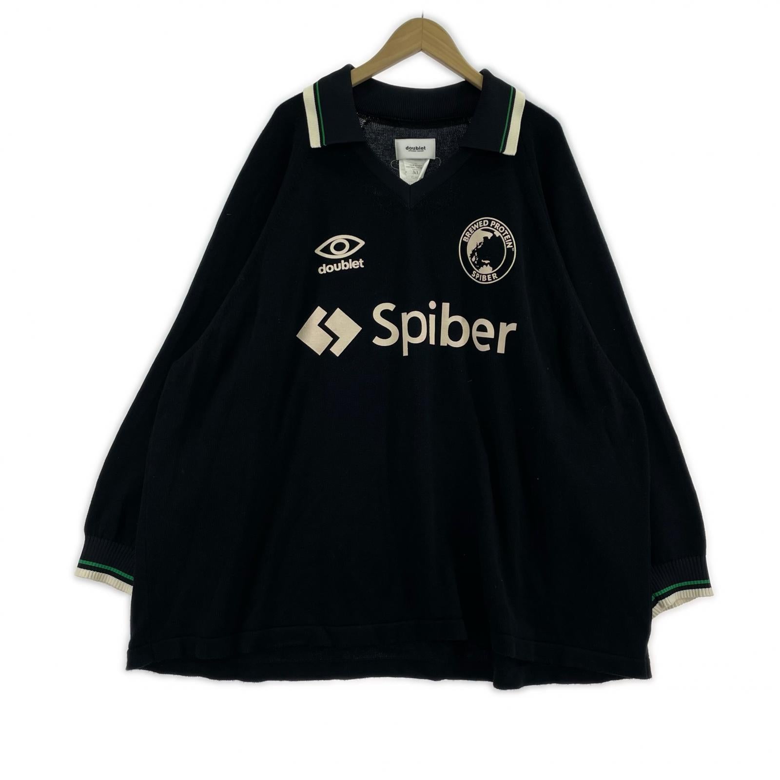 長袖Tシャツ TEAM SPIBER FOOTBALL KNITWEAR ブラック ブラック