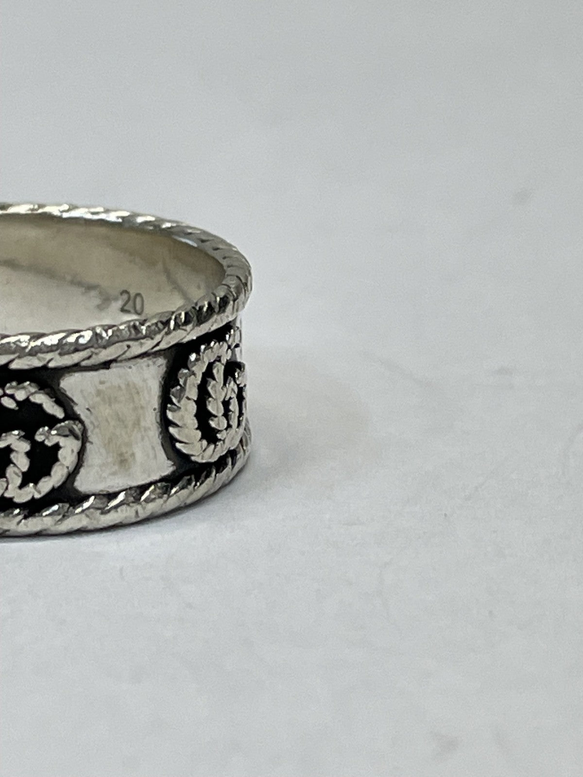 GUCCI ダブルG シルバーリング #18