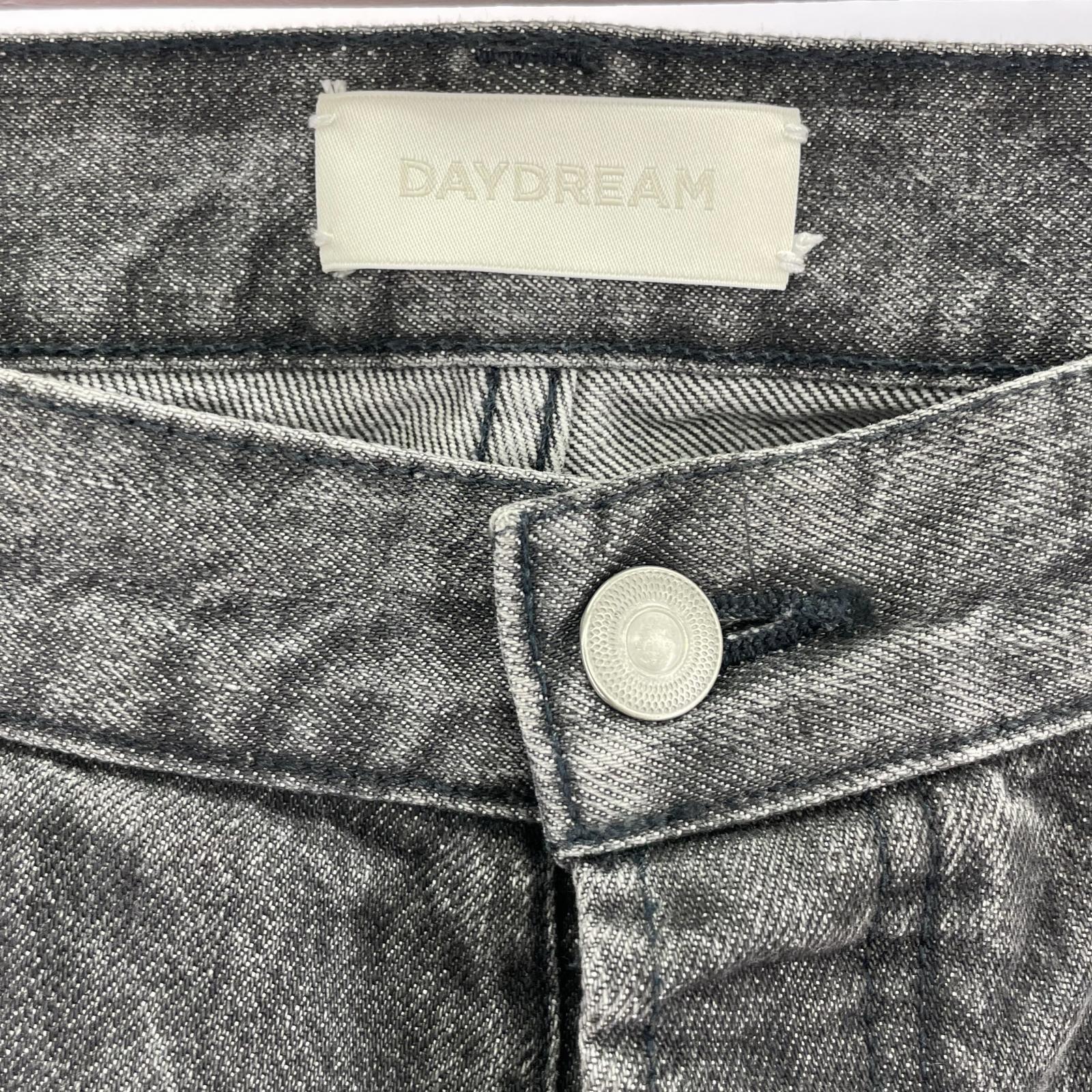 デニムパンツ Bleach Flea Black Denim Pants L ブラック