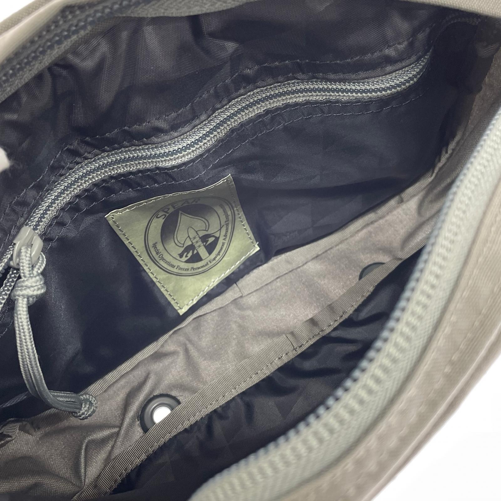 ボディバッグ SPEAR EVAC WAIST BAG グレー