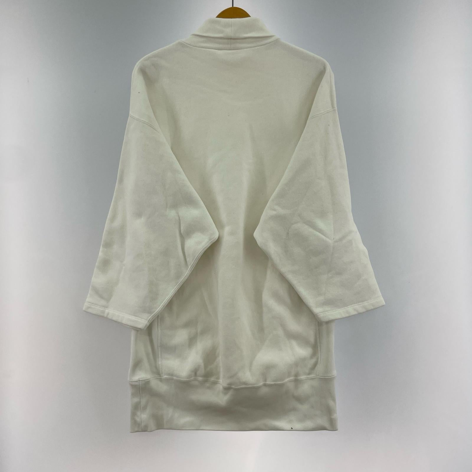 スウェット REVERSE WEAVE タートルネック M ホワイト