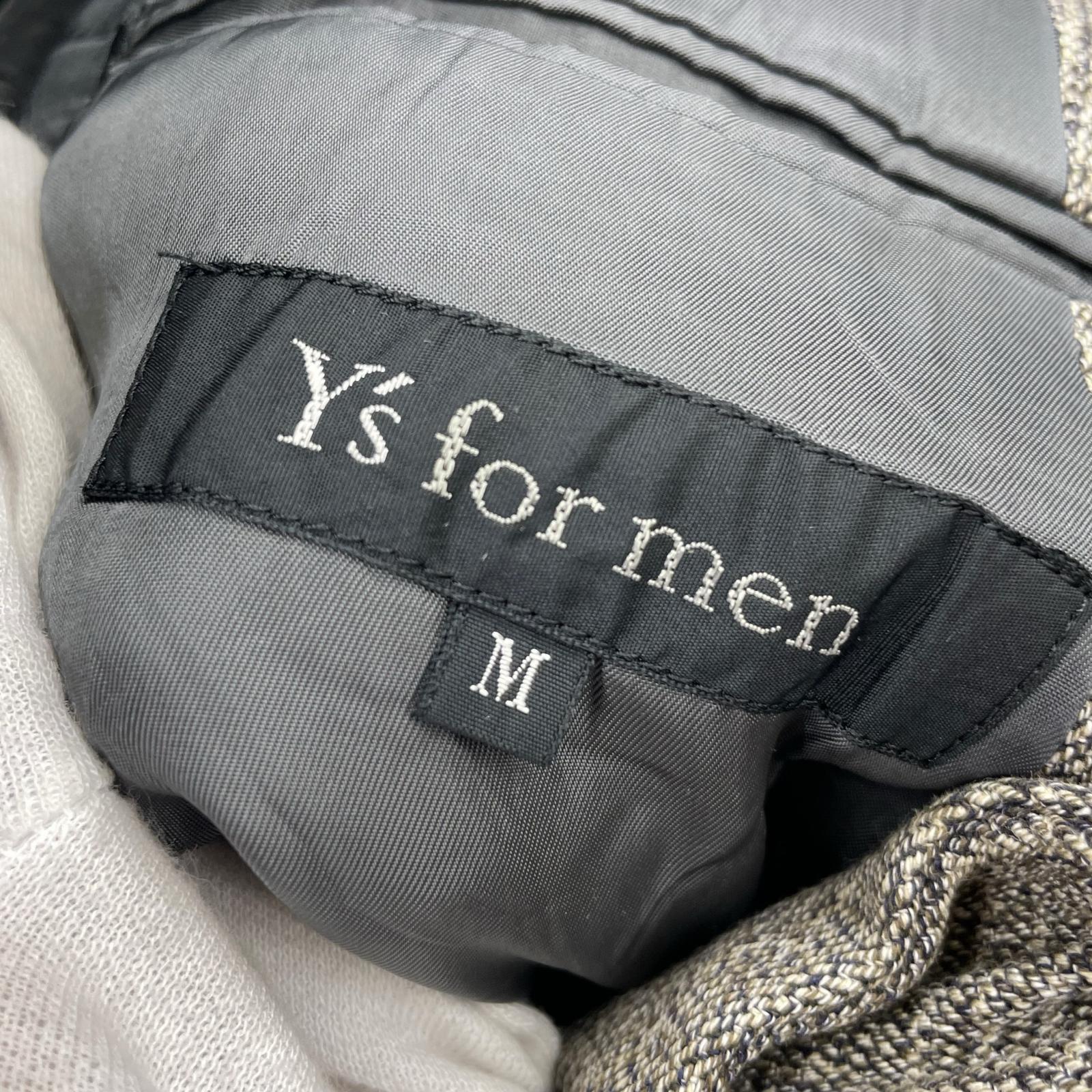 ジャケット 90s Y’s for men 黒タグ コットン セットアップ M グレー M グレー