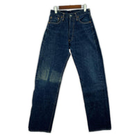 デニムパンツ EVISU 初期 水牛パッチ 2501xx セルビッチ デニム W30 30 ネイビー