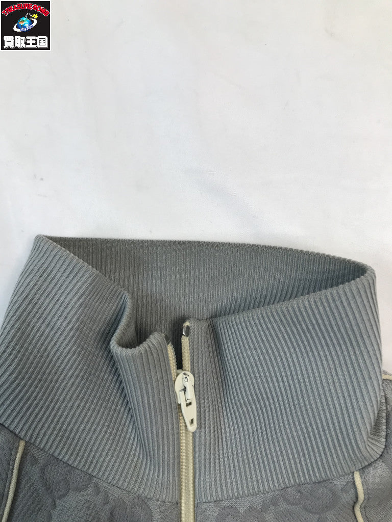 24SS/GG柄/ジャガード/トラックジャケット/GRY/XS