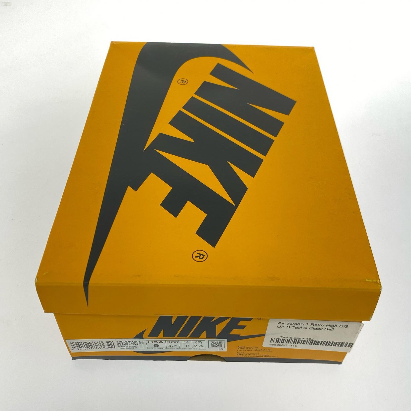 スニーカー AIR JORDAN RETRO HIGH 黄 555088-711 27cm 27cm (US9 UK8 1/2 EU44) イエロー