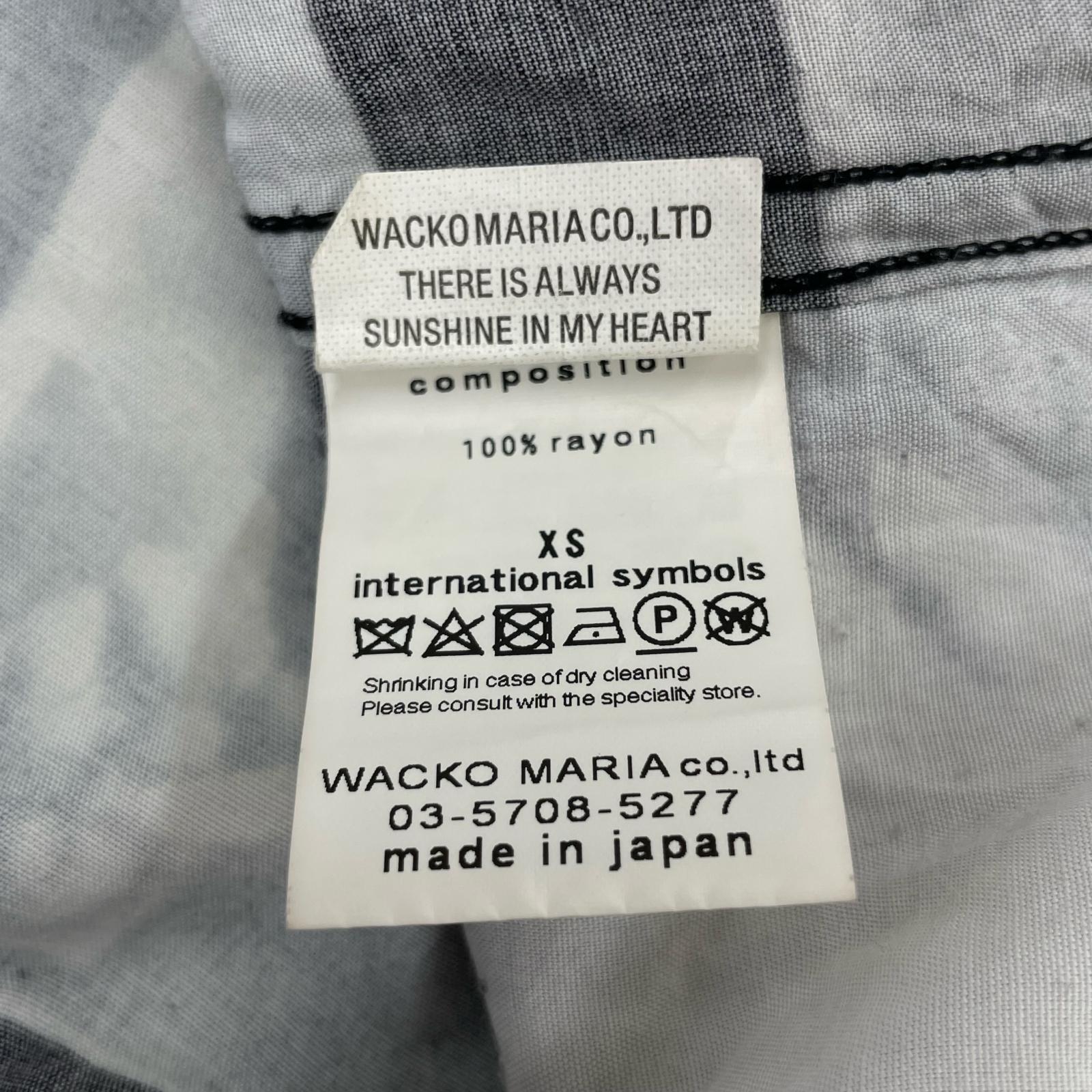 長袖シャツ WACKO MARIA ボブマーリー オープンカラーシャツ XS ブラック