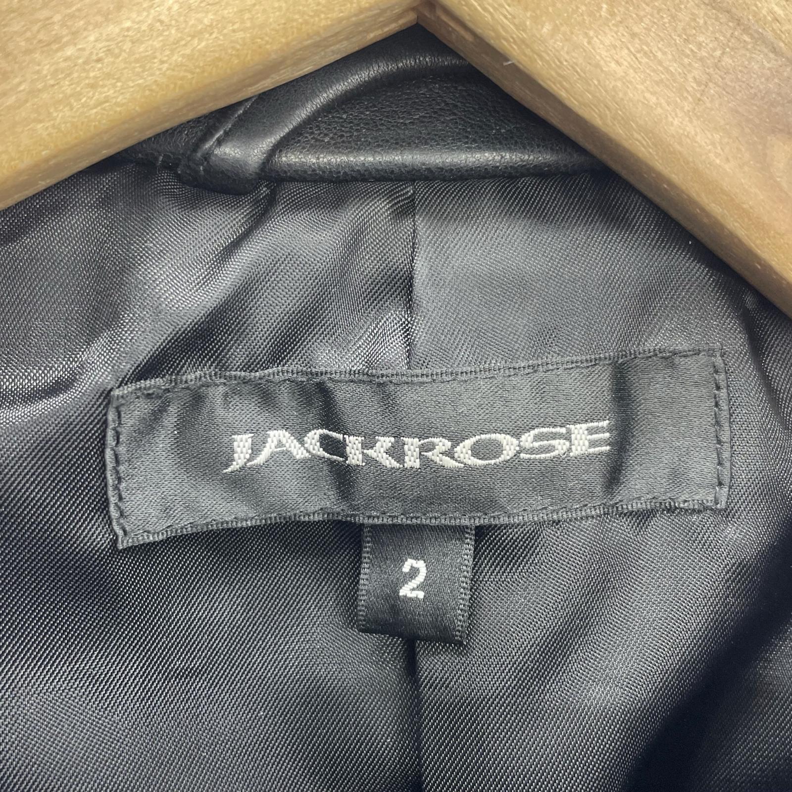 レザージャケット JACKROSE シングルレザージャケット 2 2 ブラック