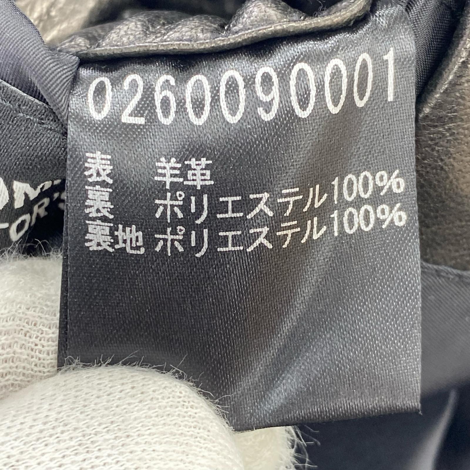 レザージャケット ロングイレザーコート 黒 4 ブラック