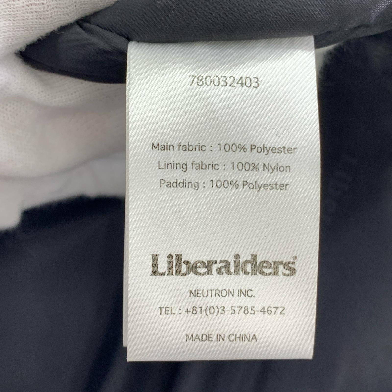 ジャケット Liberaiders UTILITY VEST III 中綿ベスト L ブラック L ブラック