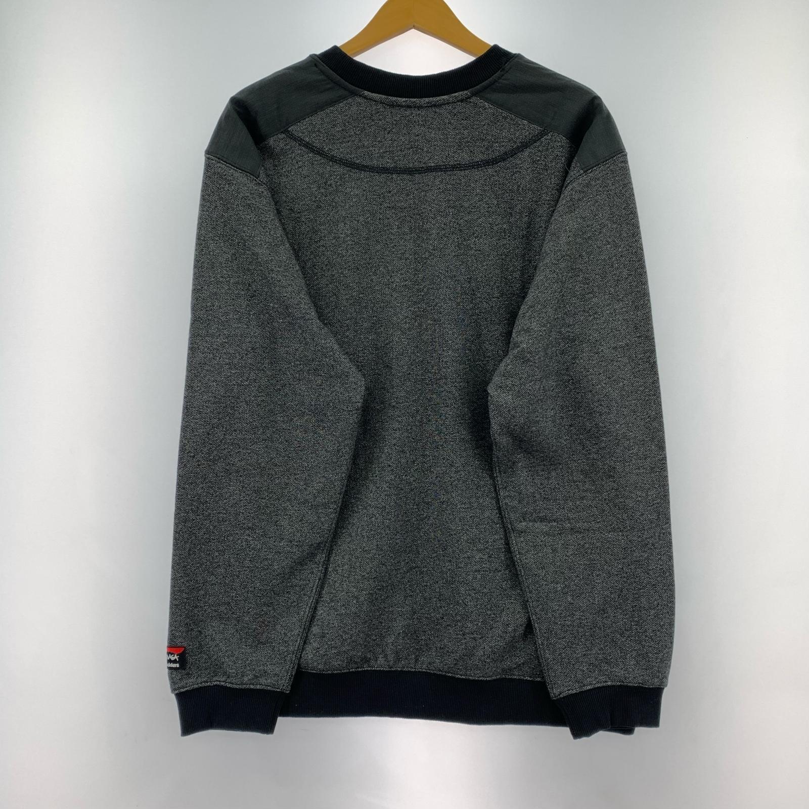 スウェット NANGA×Liberaiders ECO HYBRID SWEATSHIRT スウェット M グレー×ブラック M