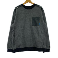 スウェット NANGA×Liberaiders ECO HYBRID SWEATSHIRT スウェット M グレー×ブラック M