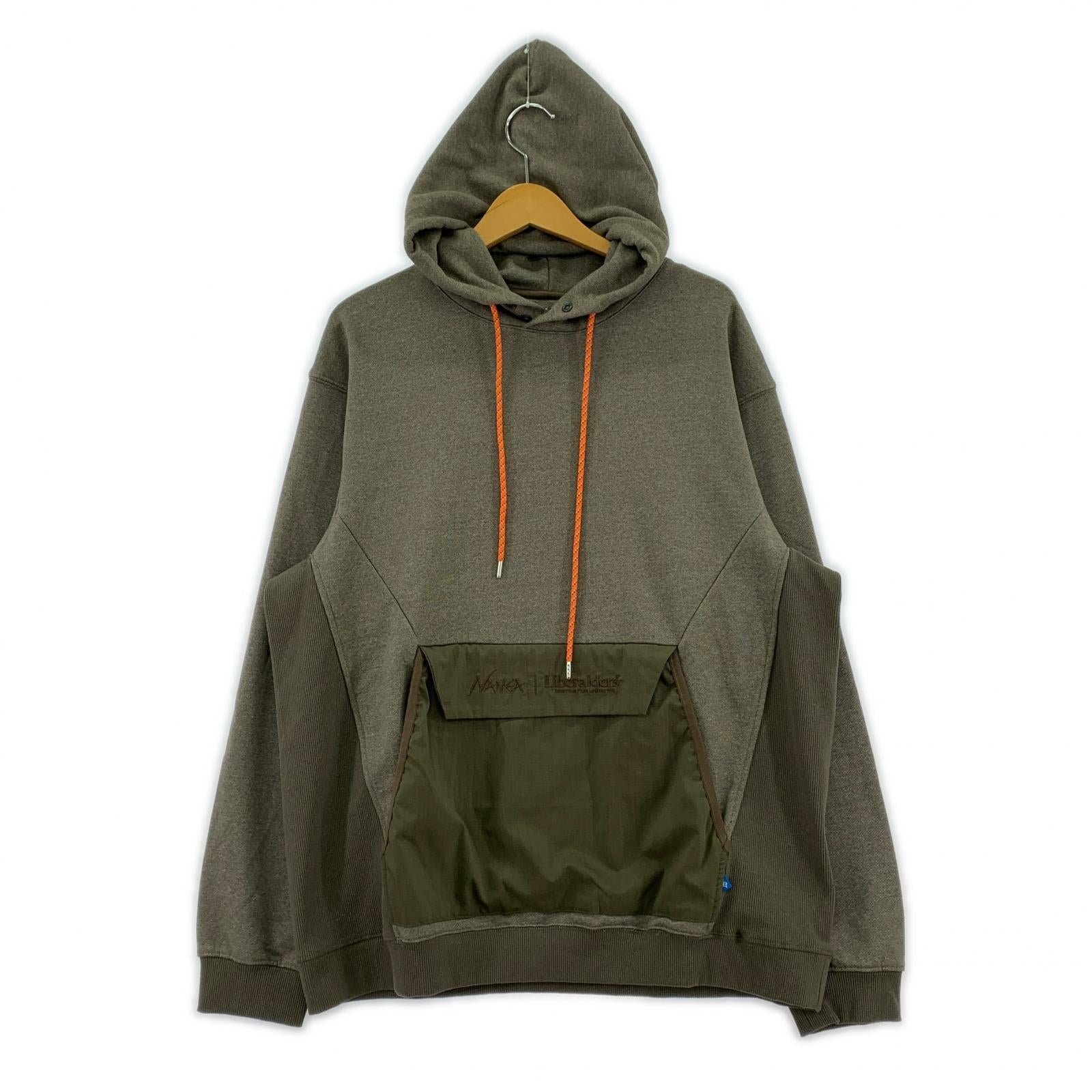 パーカー NANGA×Liberaiders ECO HYBRID HOODIE POパーカー L ブラウン L