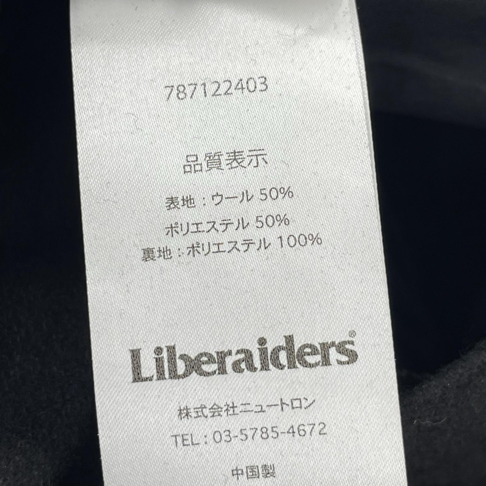 パンツ Liberaiders ONE TUCK WIDE WOOL PANTS ウールスラックス M ブラック M ブラック