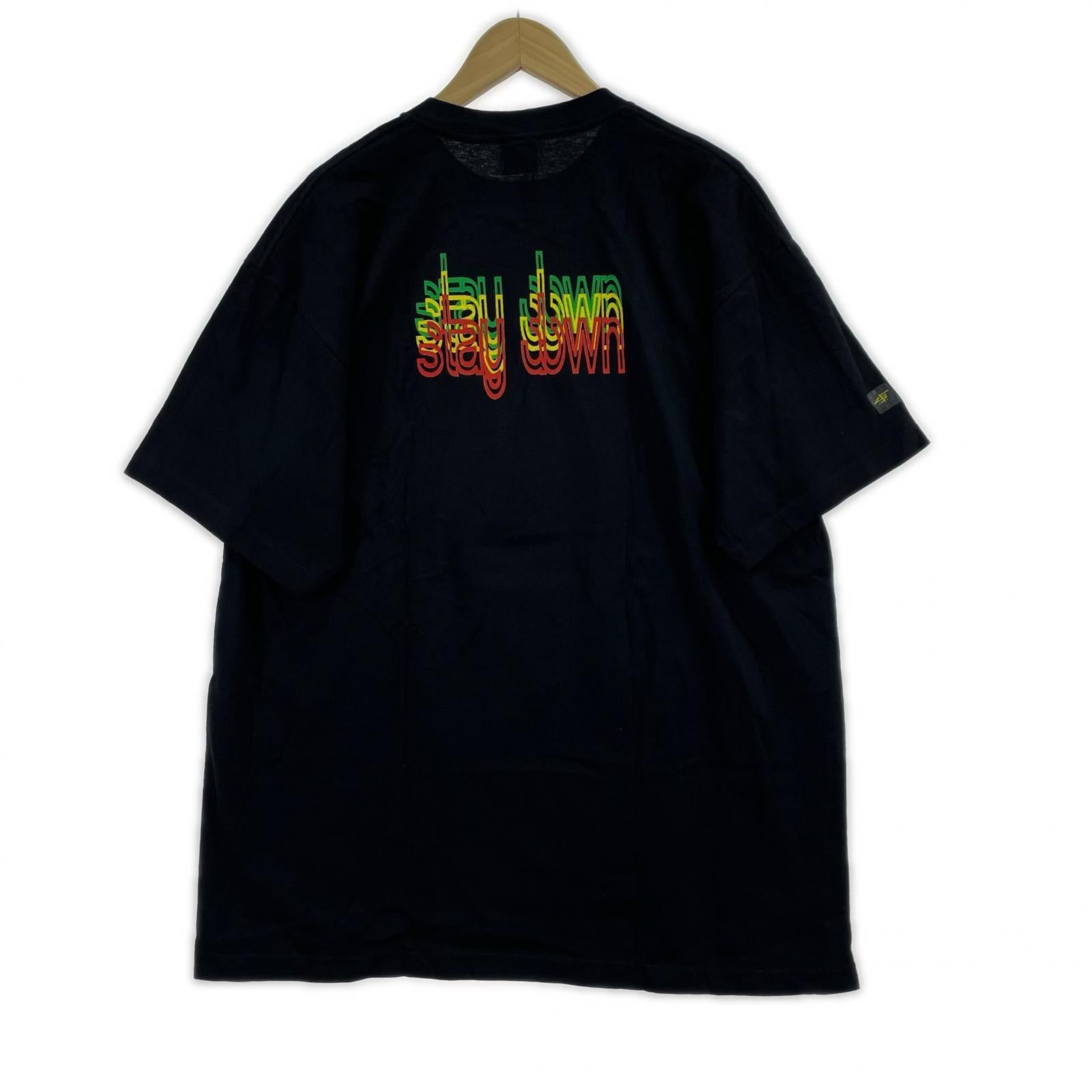 その他トップス STUSSY 紺タグ STAY DOWN Tシャツ ブラック XL ブラック
