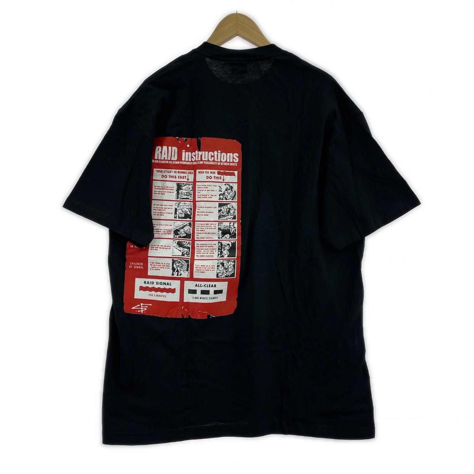 その他トップス STUSSY 紺タグ SF RAID Tシャツ ブラック XL ブラック