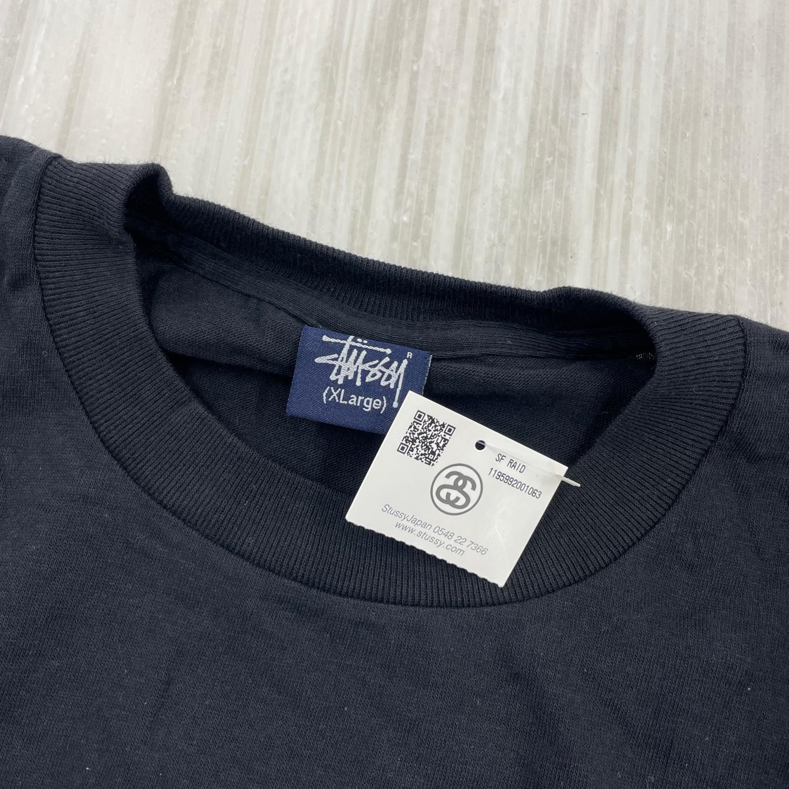 その他トップス STUSSY 紺タグ SF RAID Tシャツ ブラック XL ブラック