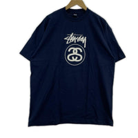 その他トップス STUSSY 紺タグ SS LINK Tシャツ ネイビー XL