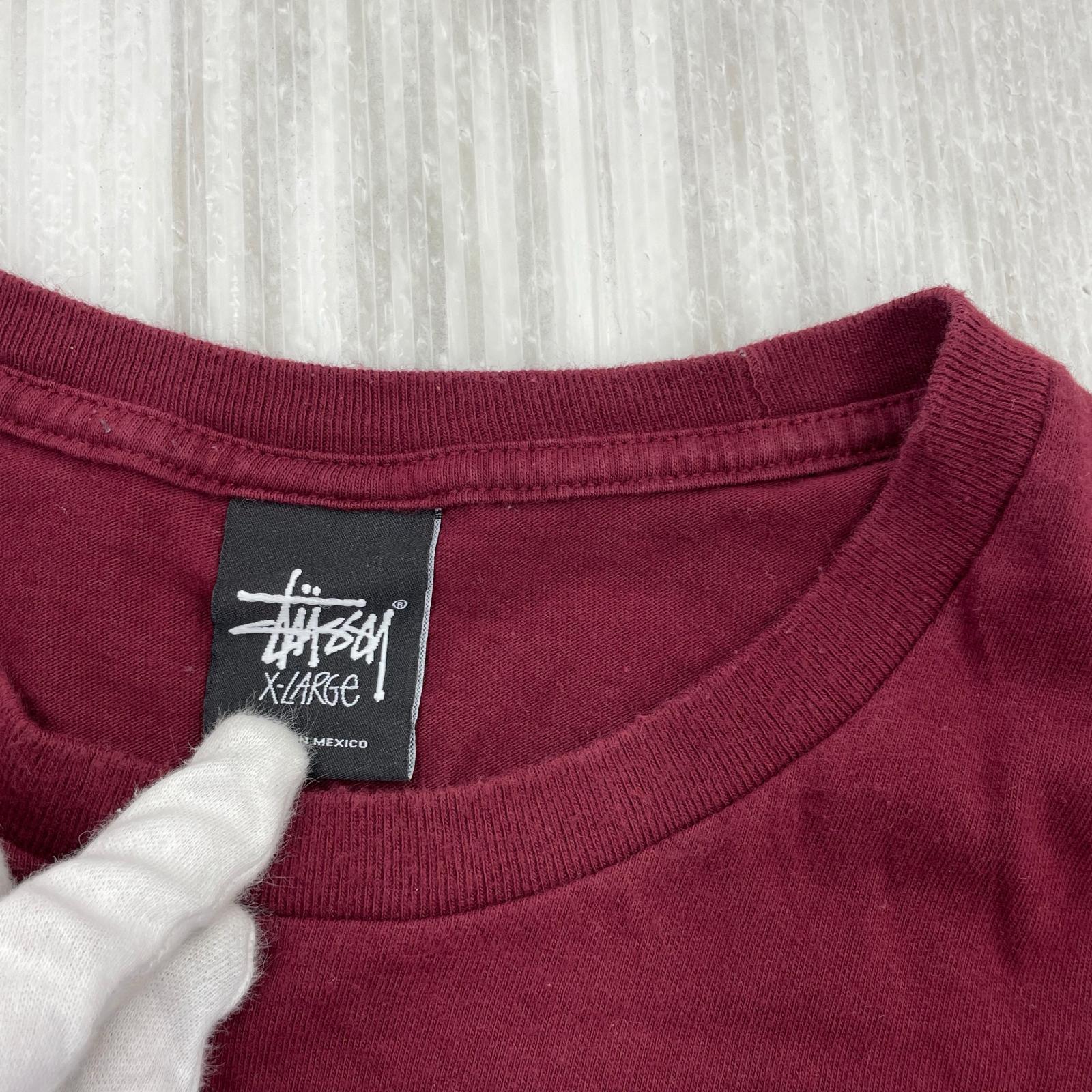 その他トップス STUSSY ロングスリーブT ボルドー XL