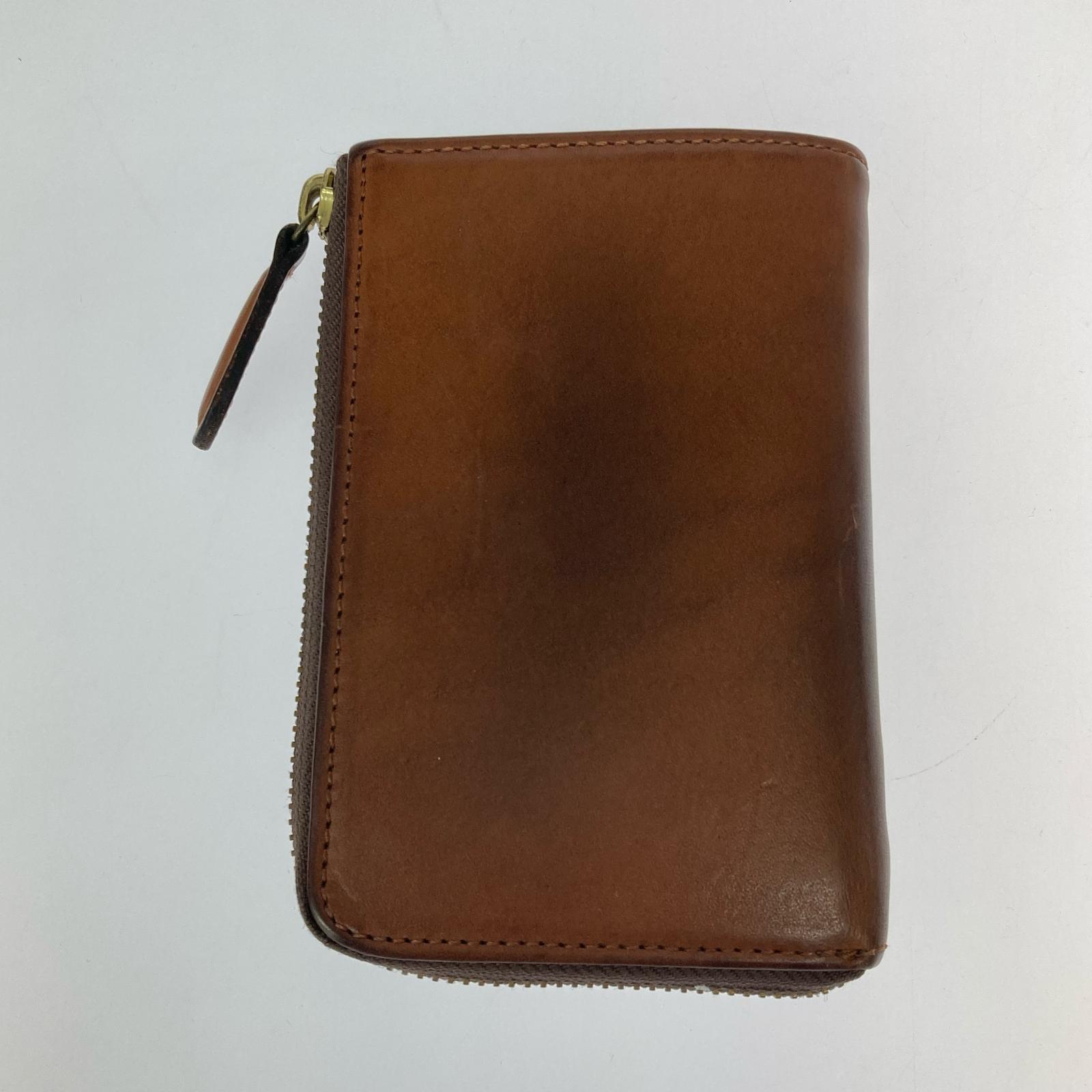 コンパクトウォレット SLOW&Co. 財布 茶 ブラウン