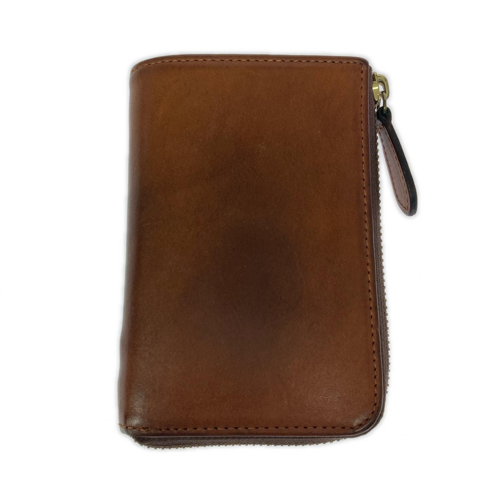 コンパクトウォレット SLOW&Co. 財布 茶 ブラウン