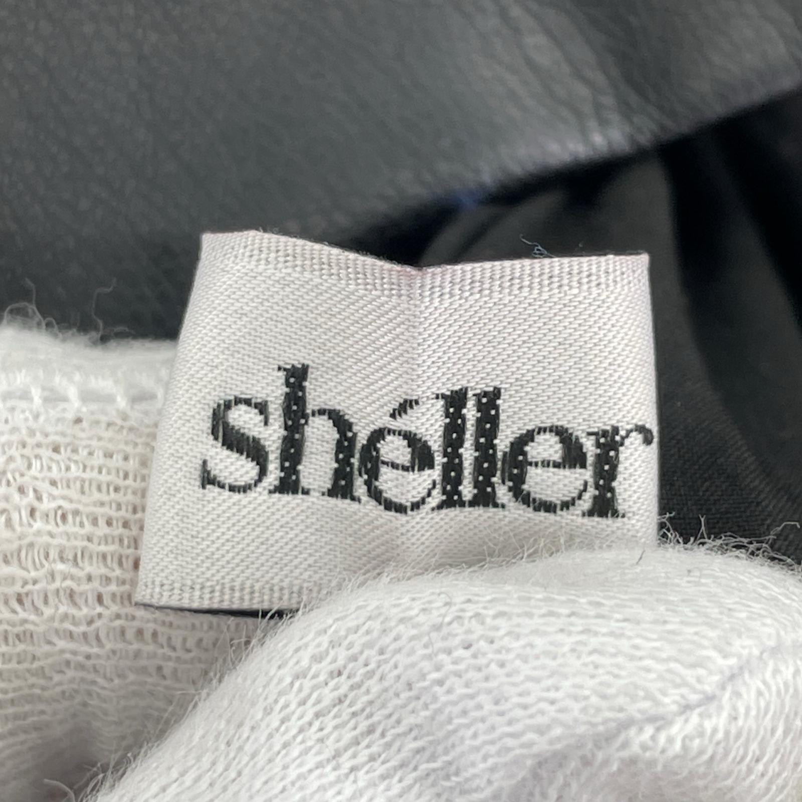 ジャケット sheller ペプラムレザージャケット M ブラック