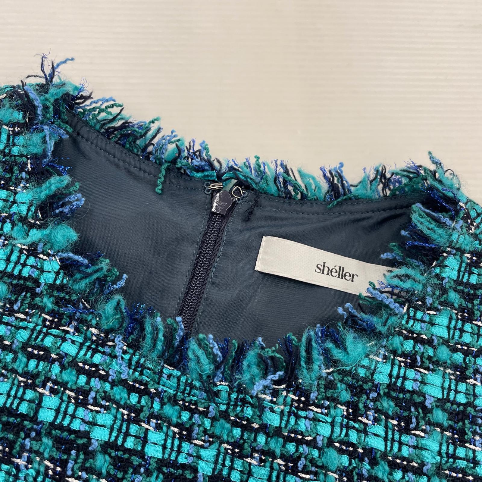 その他トップス sheller ペプラツイード ブルー