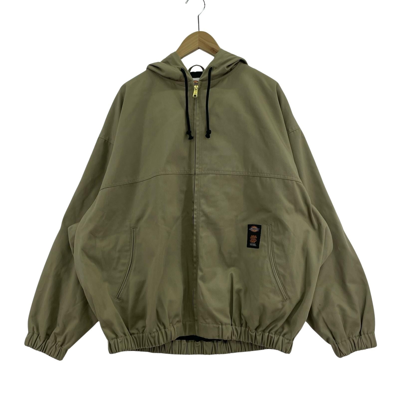 ジャケット SEE SEE×Dickies フルジップフーディー カーキ (L) L カーキ