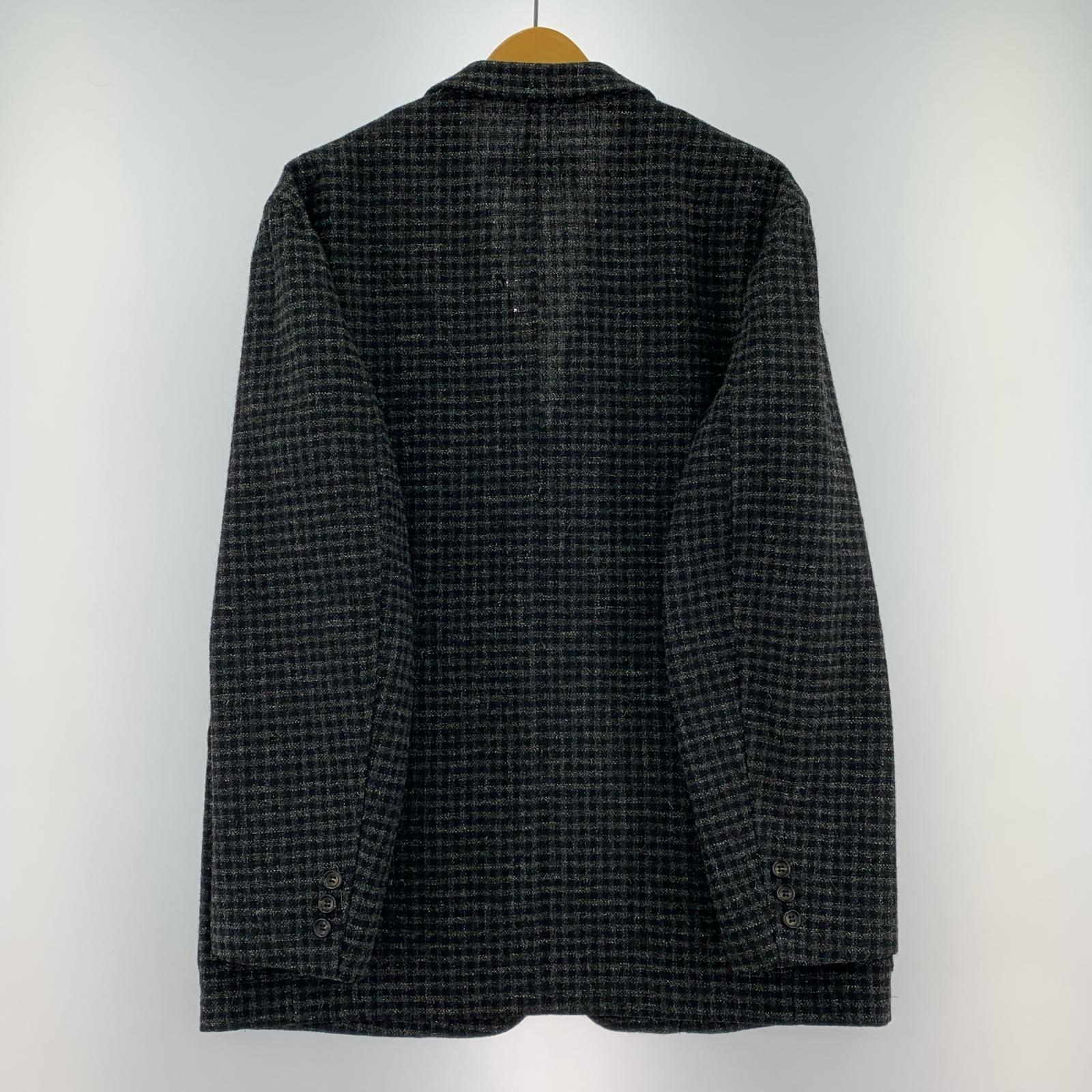 ジャケット COMME des GARCONS HOMME 90s ツイードチェックジャケット M ブラック×グレー M グレー