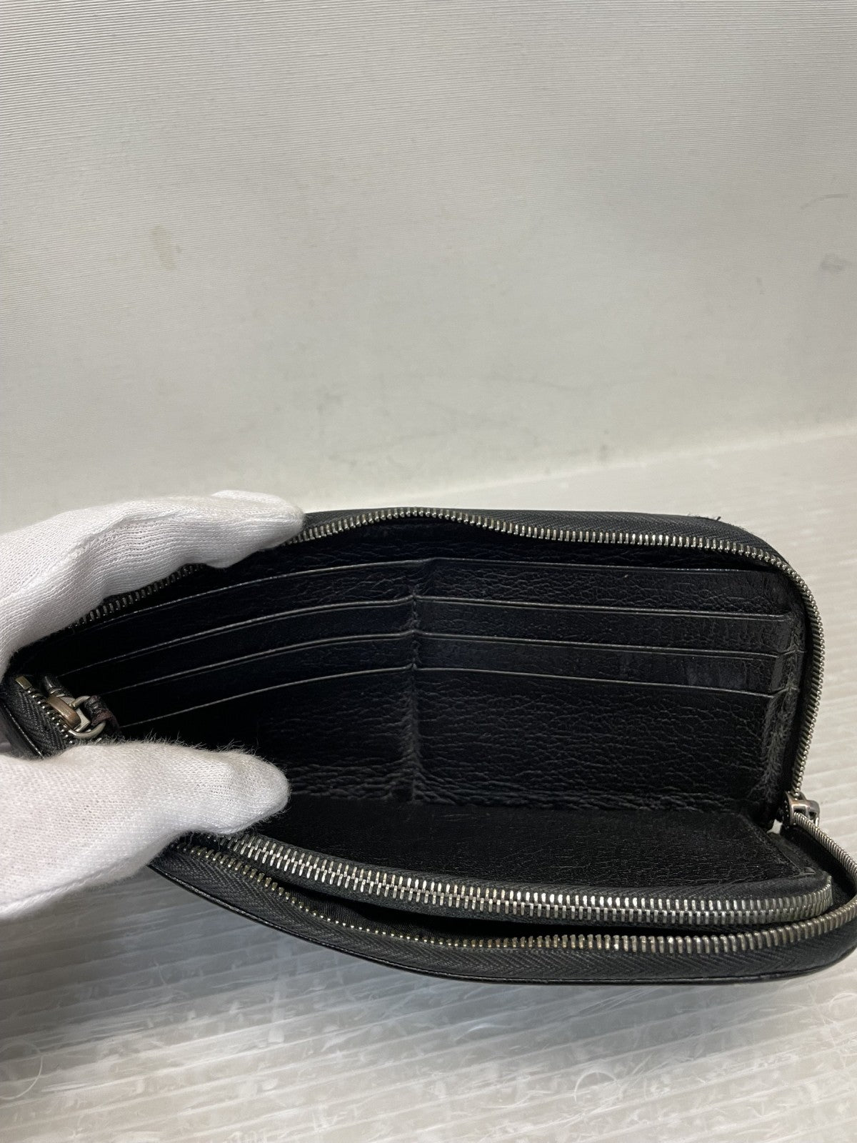 長財布 JIL SANDER L字ジップ ロングウォレット ブラック