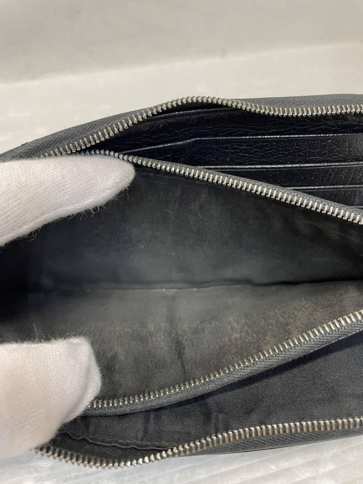 長財布 JIL SANDER L字ジップ ロングウォレット ブラック